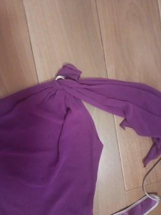 Vestido morado de fiesta