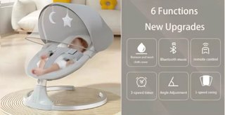 Mecedora eléctrica para bebé con Bluetooth