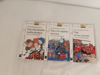 12 libros de la serie Pupi El barco de vapor