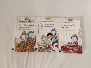 12 libros de la serie Pupi El barco de vapor