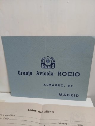 Lote documentos antiguos.Granja Avícola ROCIO.