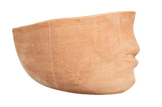 Vaso a forma di faccia in Terracotta 100% made in