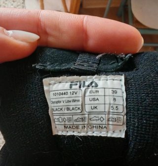 Zapatillas Fila Negras