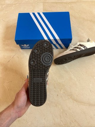 Adidas Samba OG - White & Leopard Print Edition