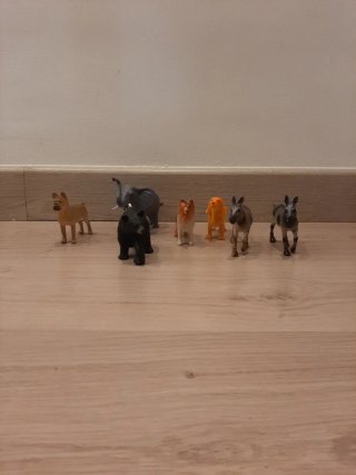 Lote 7 animales de juguete
