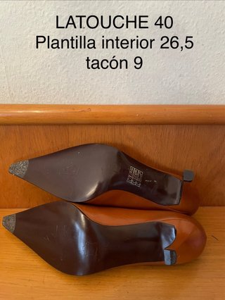 LATOUCHE - Zapatos tacón punta acordonada 40