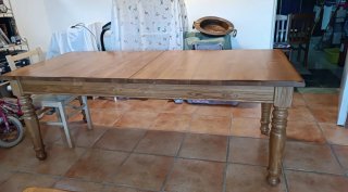 Mesa de roble 2.08×90 extendida 2.68