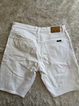 Bermudas vaquero Blanco