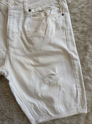 Bermudas vaquero Blanco