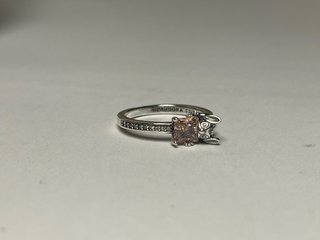 Anillo Stich Brillante Rosa