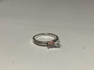 Anillo Stich Brillante Rosa