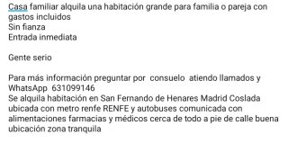 Se alquiló habitación