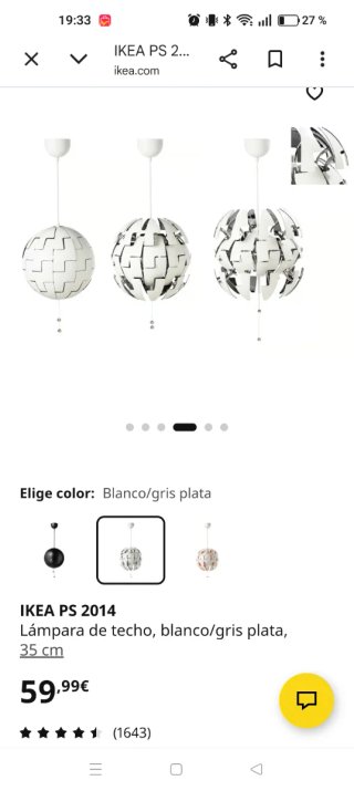 Lampara Ikea ps2014