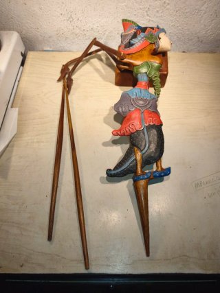 Marioneta Indonesia Madera Teatro