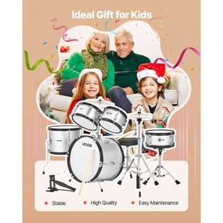 Batteria per bambini, set di 5 tamburi junior da 1