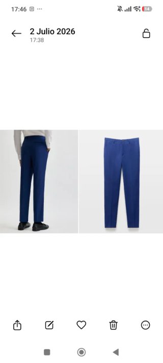 Traje completo hombre azul Slim fit
