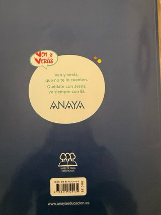 Libro Religión 6° de primaria Anaya