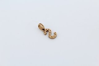 Colgante Letra S Circonitas Oro 18 K.R043-03-00113