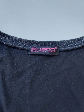 Top sin manga Custo talla M negro buho