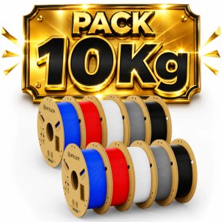 Pack 10kg filamento Pla 5 colores básicos CHOLLO