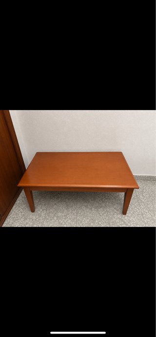 Mesa de comedor extensible de madera