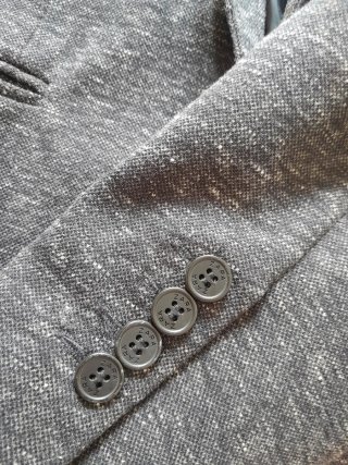 Americana Zara Man gris oscuro, talla 38