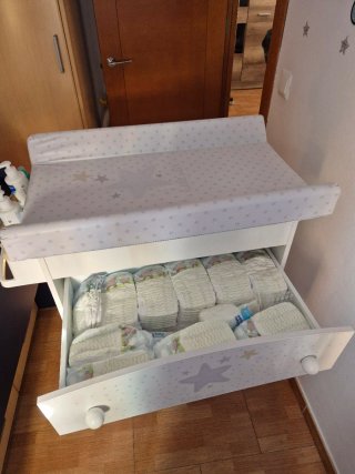 Mueble bañera  y cambiador bebe