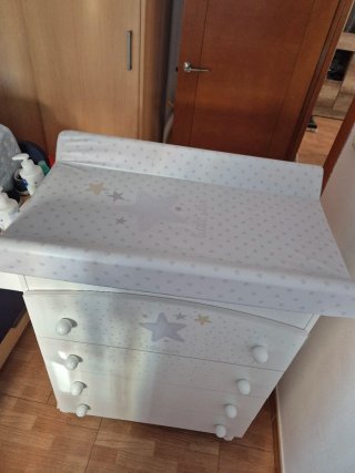 Mueble bañera  y cambiador bebe