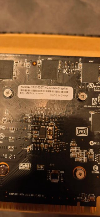 Tarjeta Gráfica Nvidia 1050 Ti 4GB DDR5