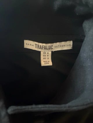Vestido Camisero Zara Flecos Talla M