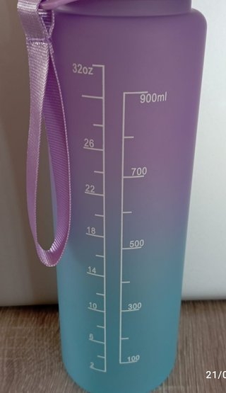 Stylish motivational water bottle / 900 ml gradien