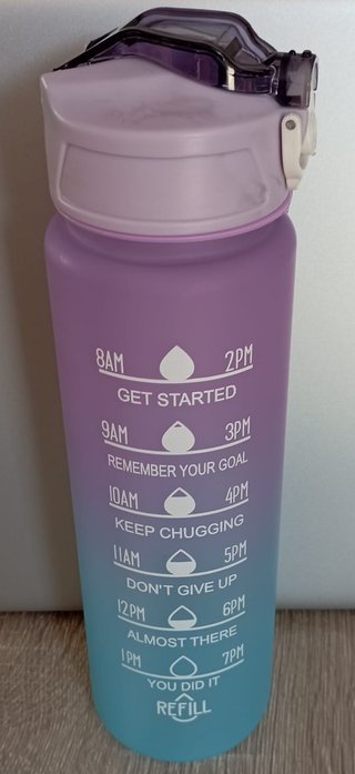 Stylish motivational water bottle / 900 ml gradien