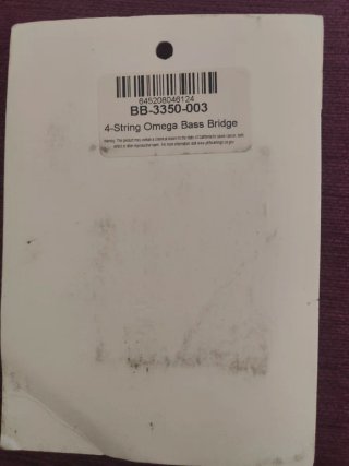 Puente Bajo Omega Bass 4 Cuerdas