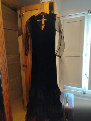Traje de flamenca negro