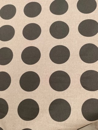 Tela hule resinado hojas beige/marrón