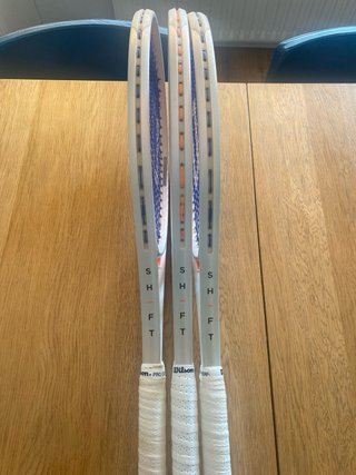 2 Wilson Shift V1 Raquetas Tenis 300gr Grip3