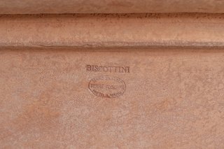 Vaso in terracotta Galestro festonato 100% Made in