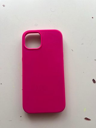 Funda iPhone 13 rosa fucsia dura