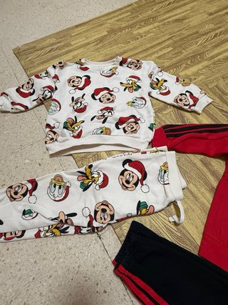 Chándal Adidas niño rojo y negro