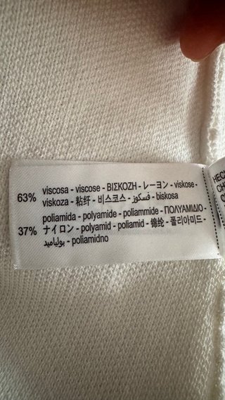 Giacca in viscosa bianca Tg XS