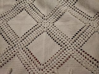 Espectacular colcha antigua de ganchillo (crochet)