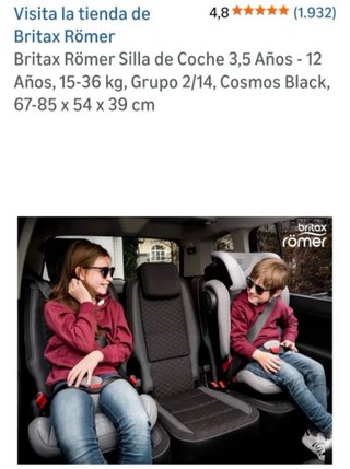 Silla de coche Britax Römer infantil – Buen estado