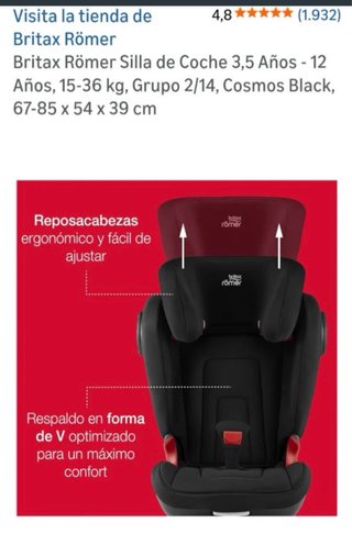 Silla de coche Britax Römer infantil – Buen estado