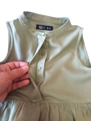 Vestido verde volantes niña 5 años
