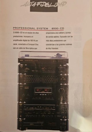 Equipo de sonido alta fidelidad Sanyo cd 8500