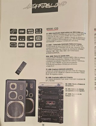 Equipo de sonido alta fidelidad Sanyo cd 8500