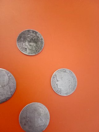 Lote 4 monedas antiguas Francesas Plata
