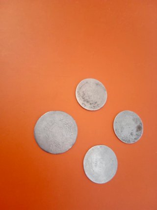 Lote 4 monedas antiguas Francesas Plata