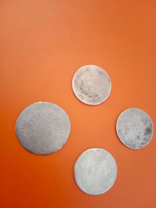 Lote 4 monedas antiguas Francesas Plata