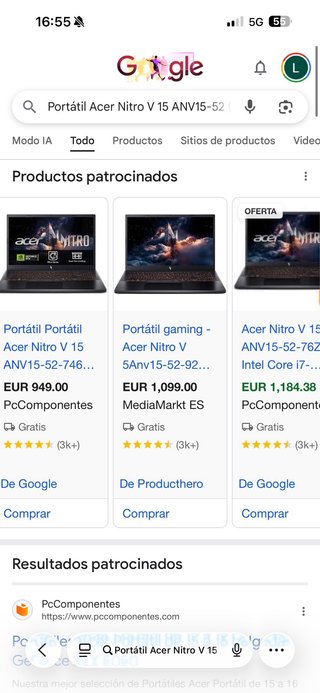 Acer Nitro V 15 - i5-13420H + RTX 5050 8GB